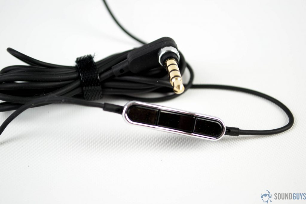 Polk Nue Era cable and 3.5mm connector against a white background.