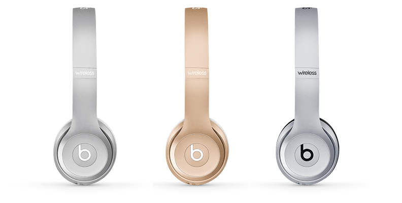 Beats Solo2 come in space gray, silver, and gold.