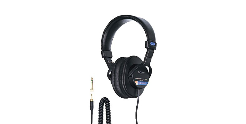 The Sony MDR-7506 studio headphones against a white background.