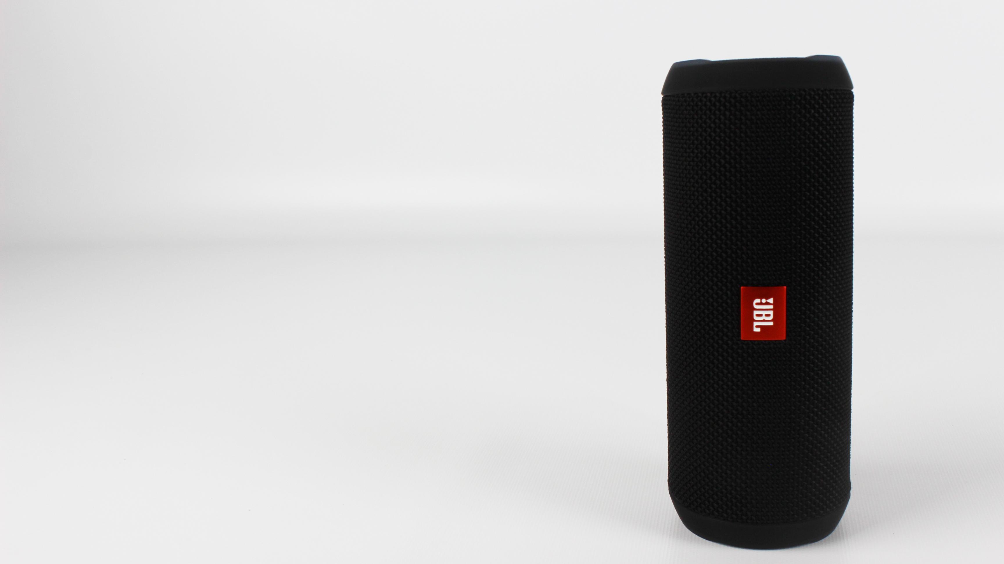 Pictured is the JBL Flip 3 standing upright. 
