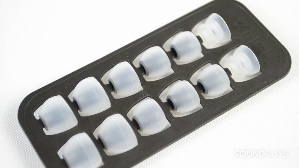 The RHA S500i ear tip collection.