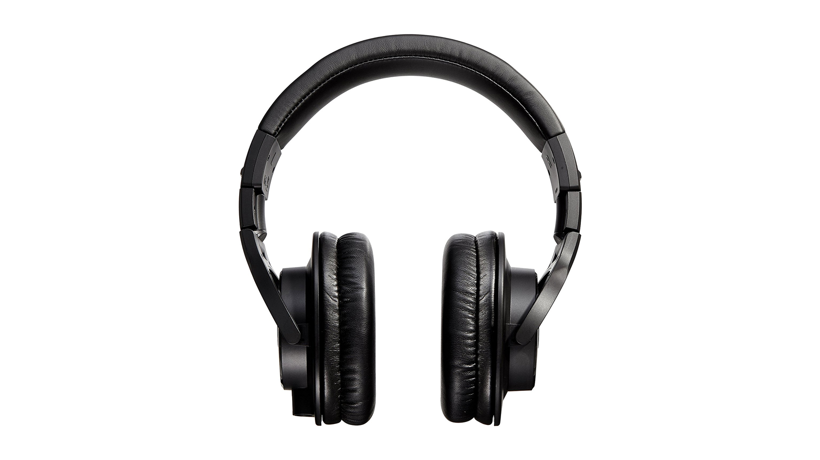 The Audio-Technica ATH-M40x studio headphones in black against a white background.