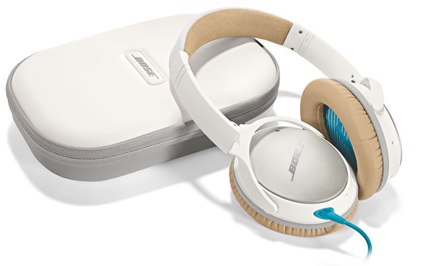 A manufacturer photo of the Bose QuietComfort 25 active noise canceling headphones.