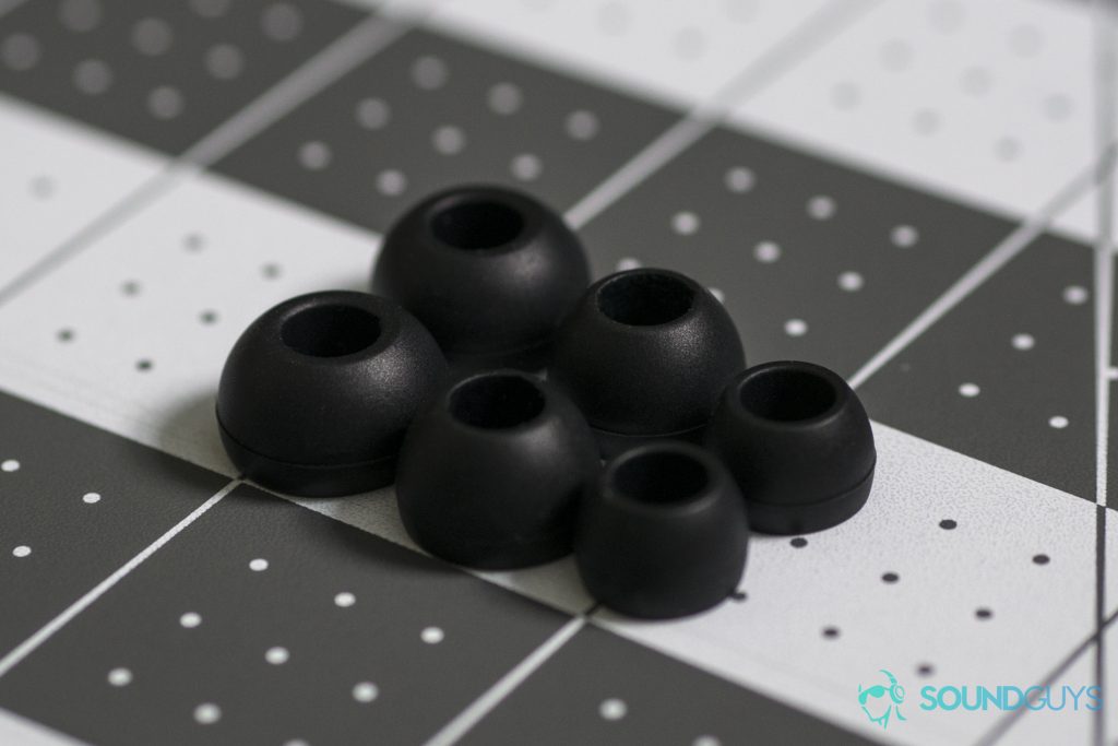A photo of the Razer Hammerhead BT's ear tips.