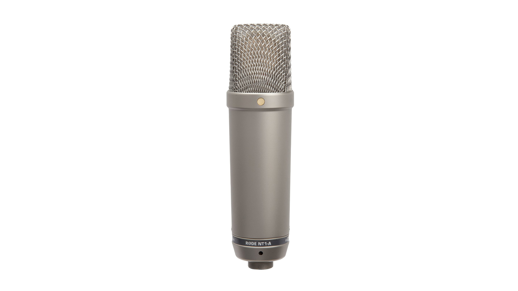 A product image of the Rode NT1-A XLR microphone.