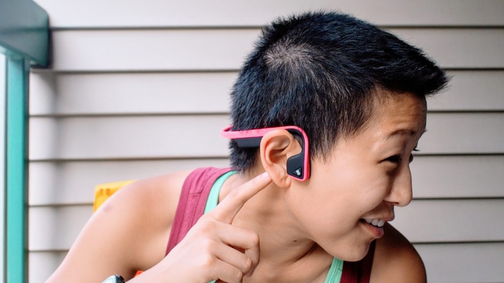 Bone conduction headphones that can also be a good pair of workout headphones.
