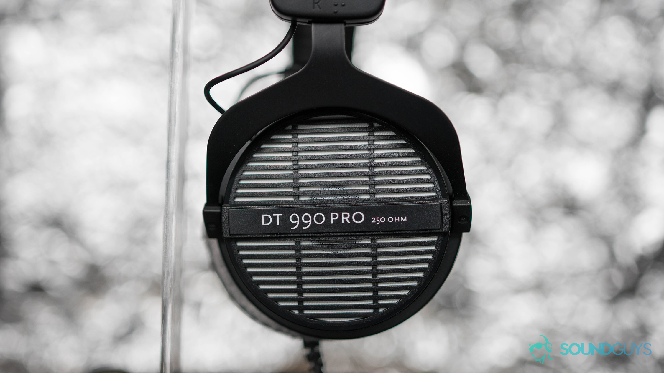 A picture of the Beyerdynamic DT 990 Pro open-back headphones which are too expensive to be a candidate for the best headphones under $100.