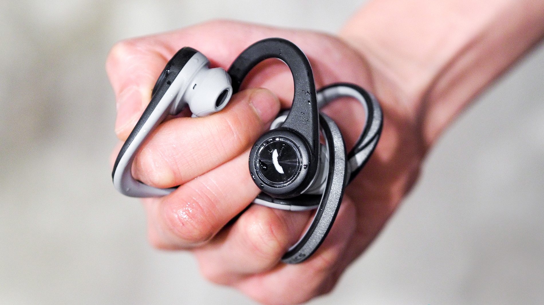 BackBeat FIT headphones wireless Bluetooth Workout Sweat resistant waterproof