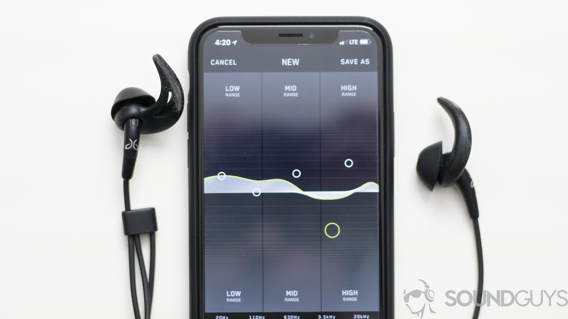 The Jaybird Freedom wireless earbuds and phone app.