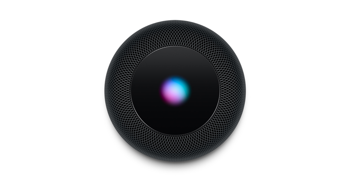 homepod-siri-top A manufacturer image of the Apple Homepod.