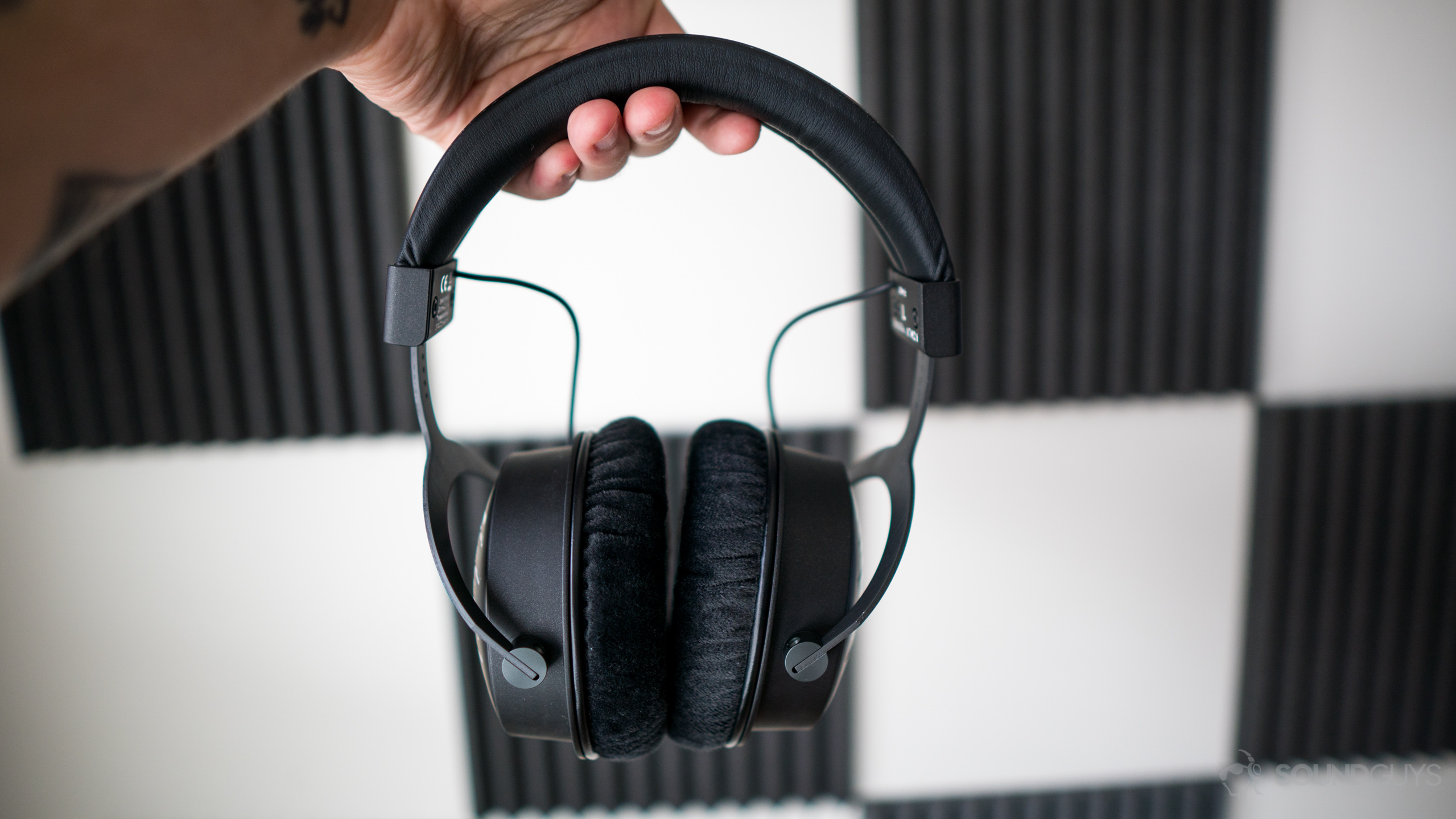 The Beyerdynamic DT 1990 Pro headphones don't fold down for travel.