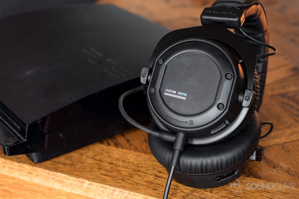 Beyerdynamic CUSTOM Game: The headset is leaning against a PS3 for scale.