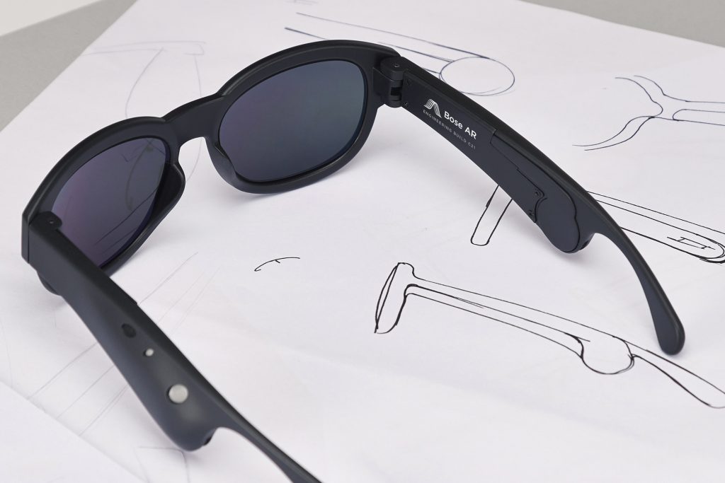 A manufacturer-supplied photo of the Bose AR glasses.
