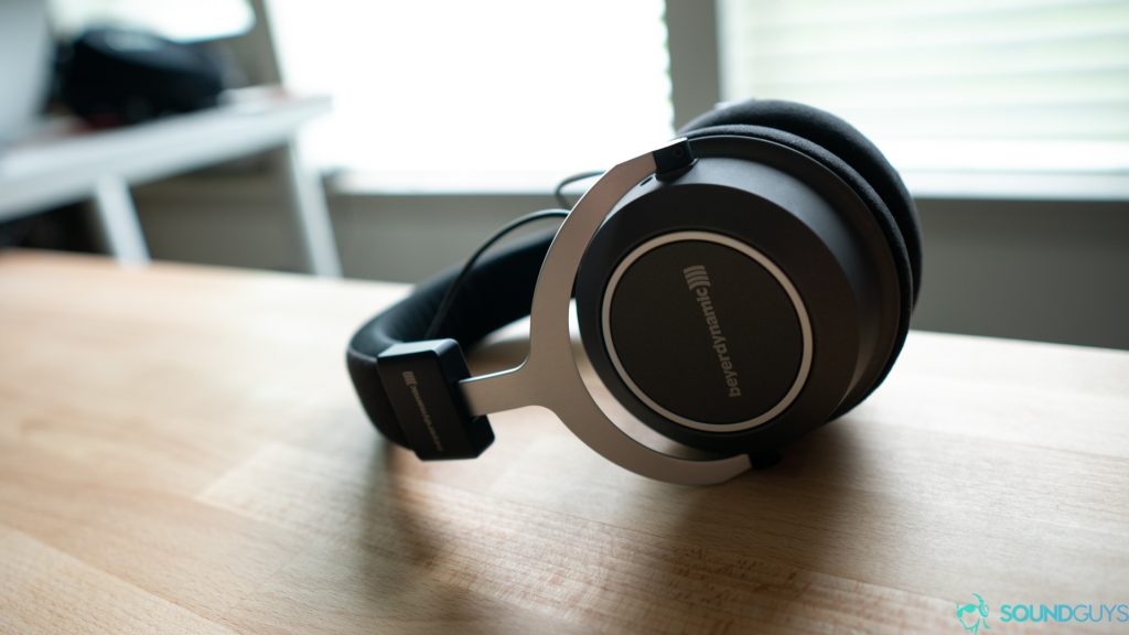 The Beyerdynamic headphones don't fold flat.