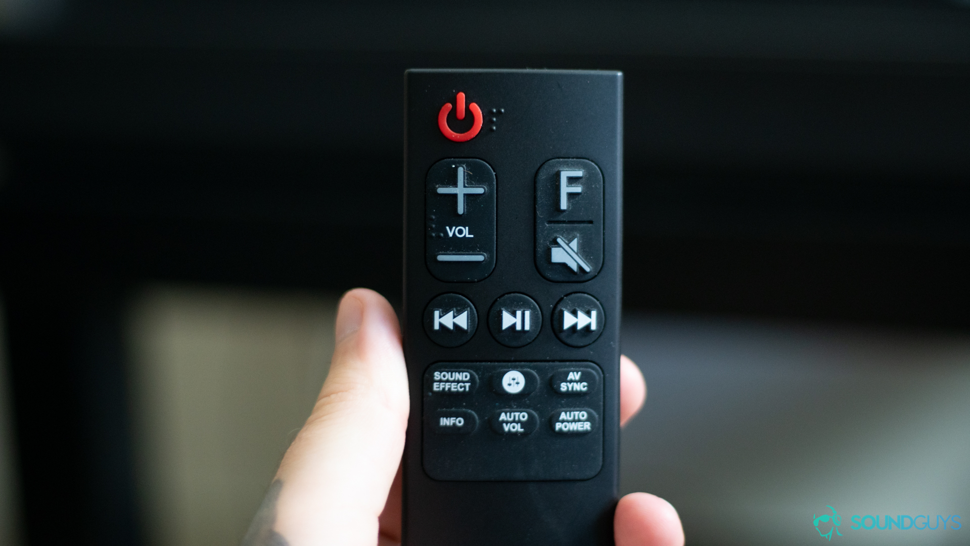 The remote to the LG soundbar. 