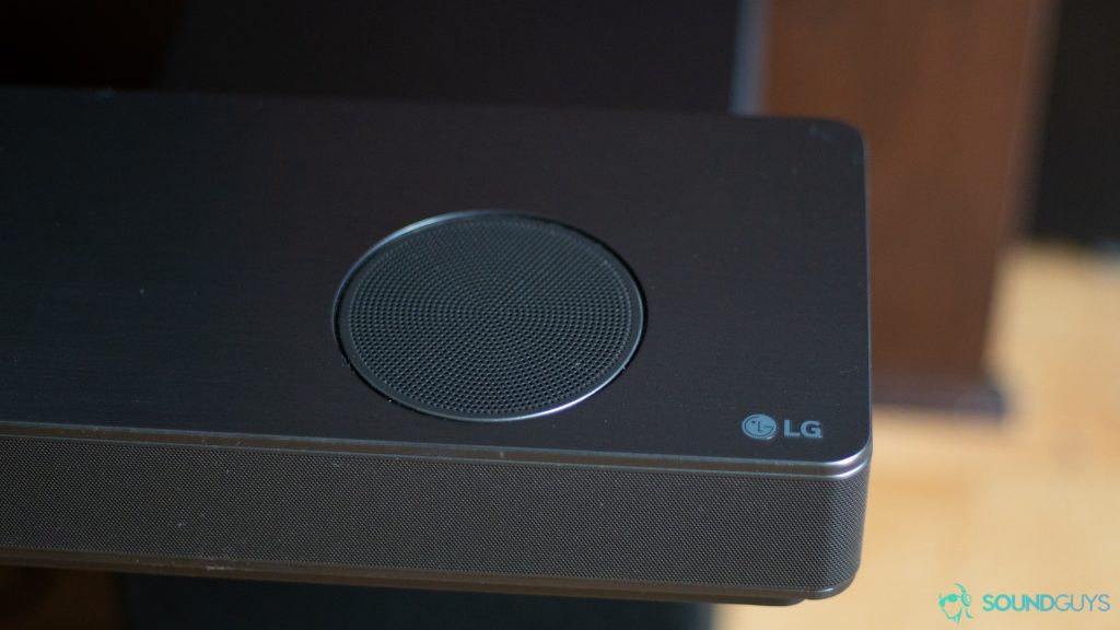 The speakers on top of the soundbar 