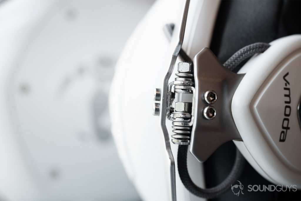 The V-Moda Crossfade 2 Codex reinforced CliqFold hinges.