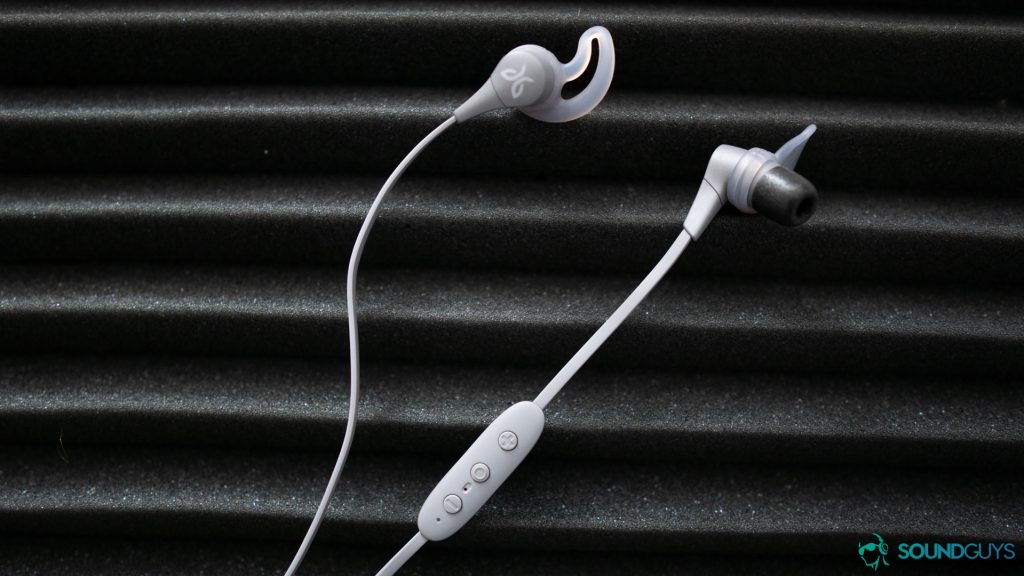 We checked out the gray version of the Jaybird X4 earbuds.