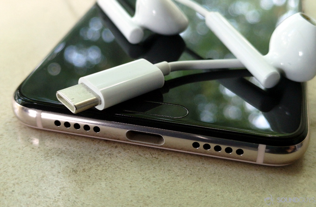 USB Type-C phone port and headphones