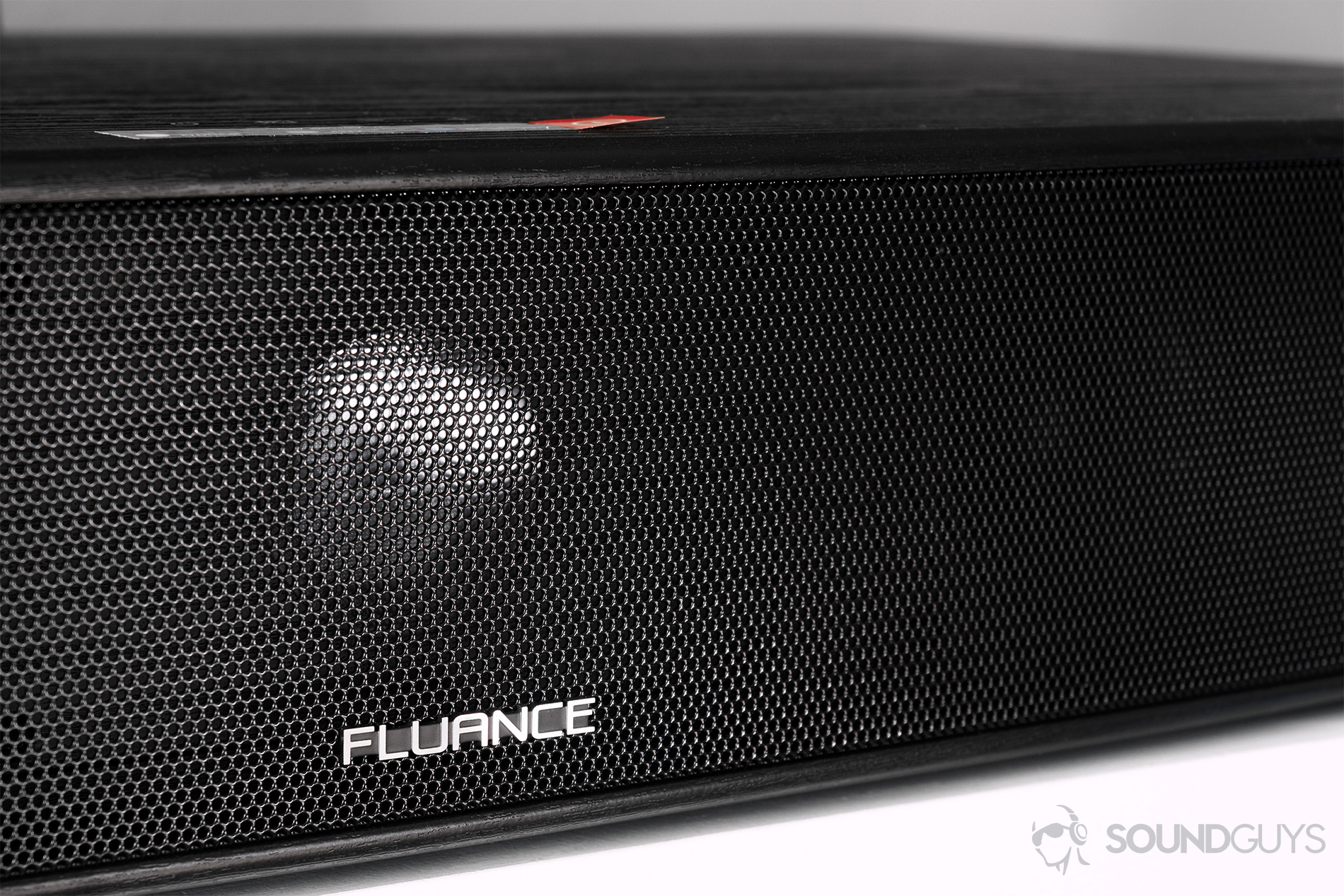 Fluance AB40 review: A close-up of the speaker and one of the front-facing drivers.