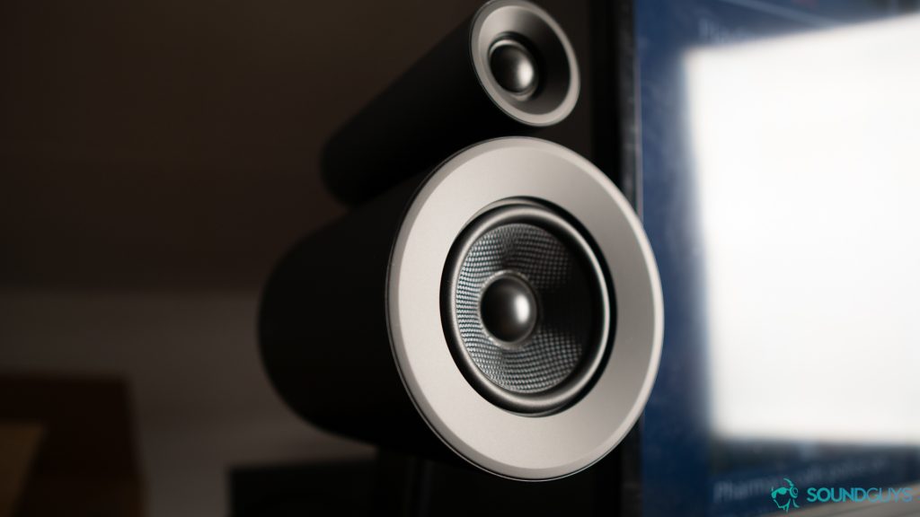 The Razer Nommo Pro satellite speakers are pretty large.
