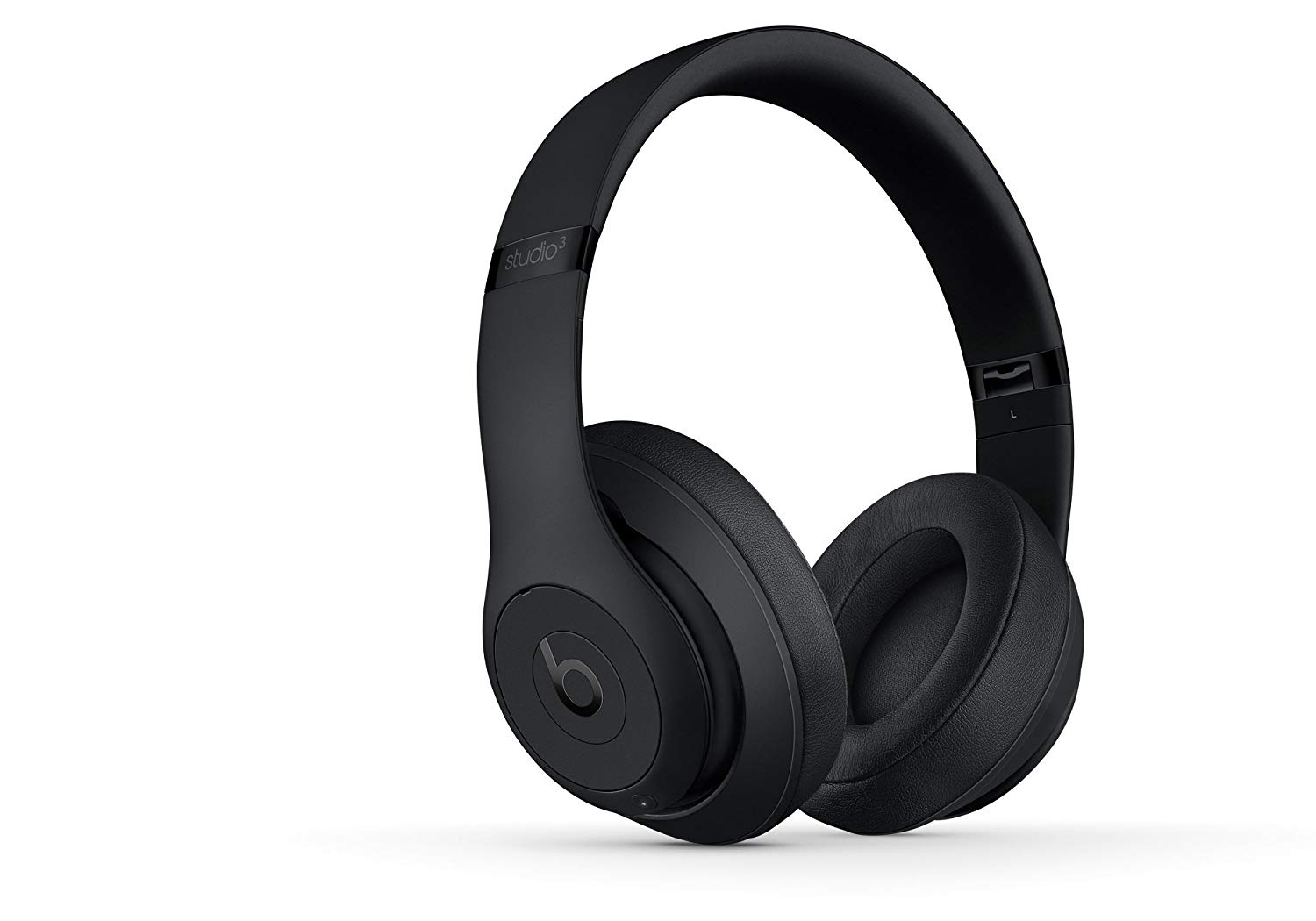 The Beats Studio3 Wireless headphones in black against a white background.