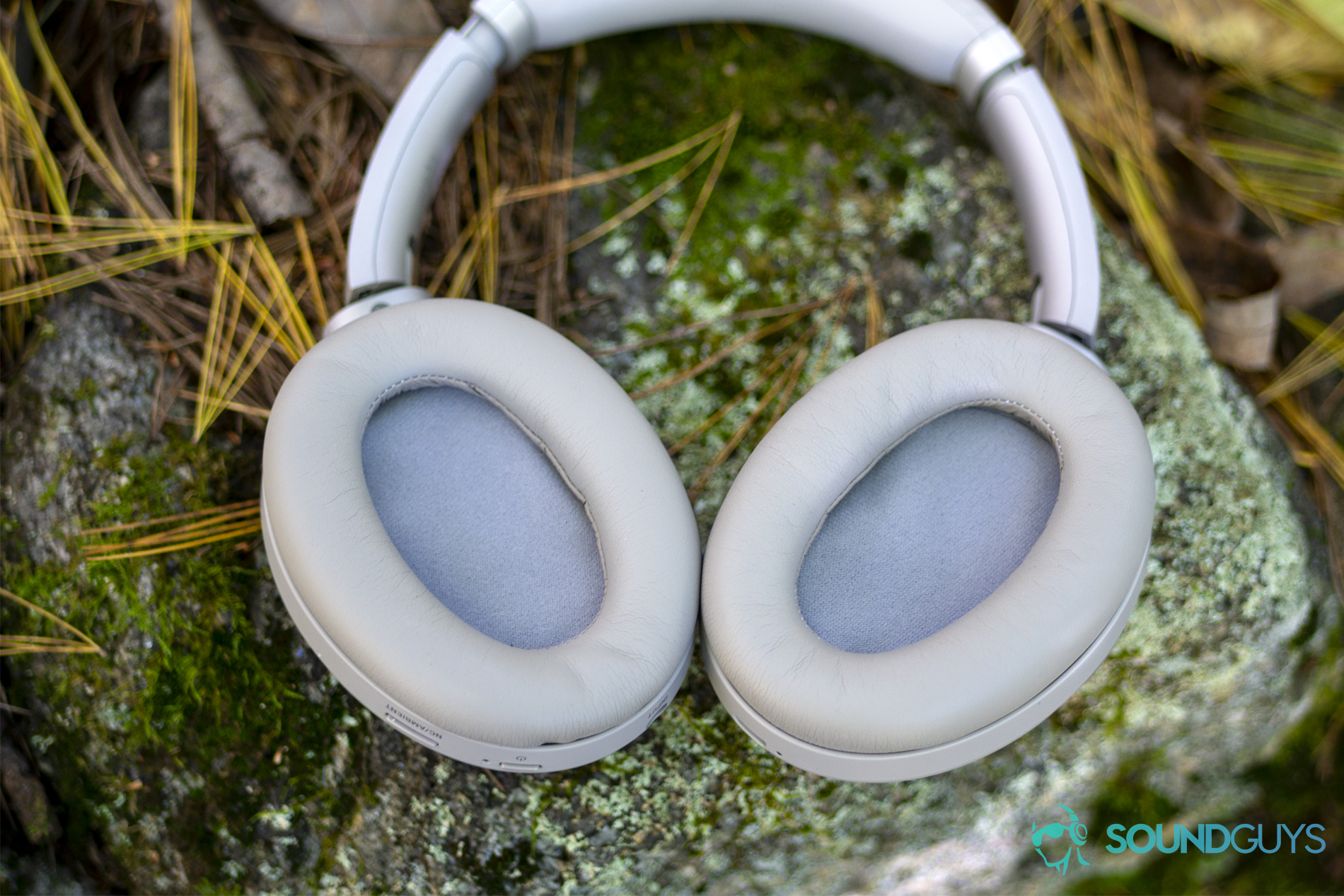 A photo of the Sony WH-1000XM3's ear pads.