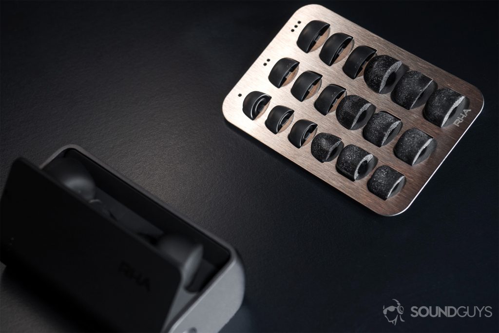 Audio gift - RHA TrueConnect: The included ear tips which include Comply memory foam and silicone varieties.