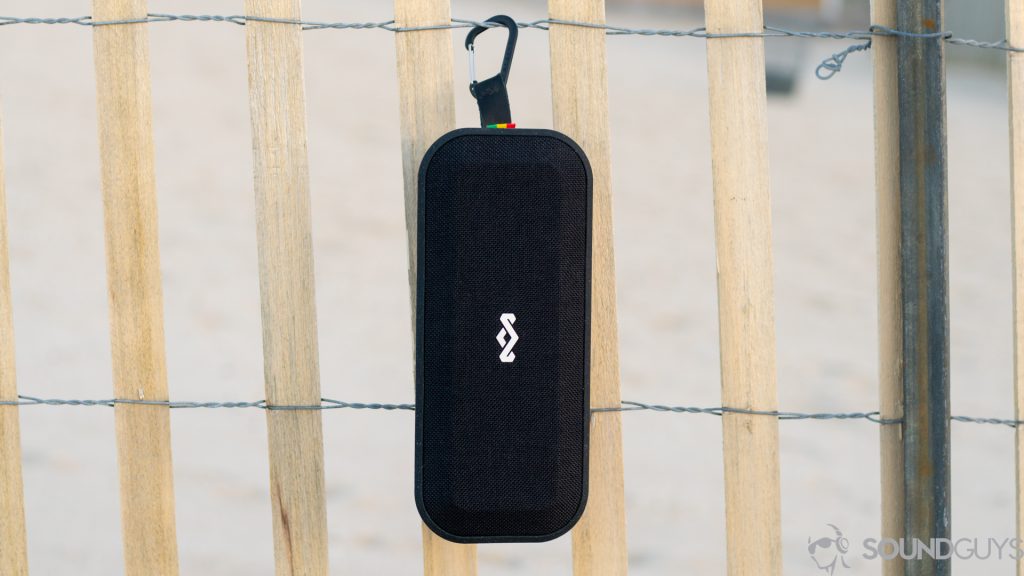 Pictured is the No Bounds XL hanging from its carabiner. 