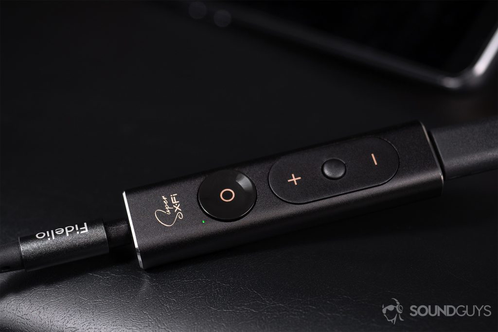Creative Super X-Fi Amp: All the buttons clearly displayed on the front of the amp.