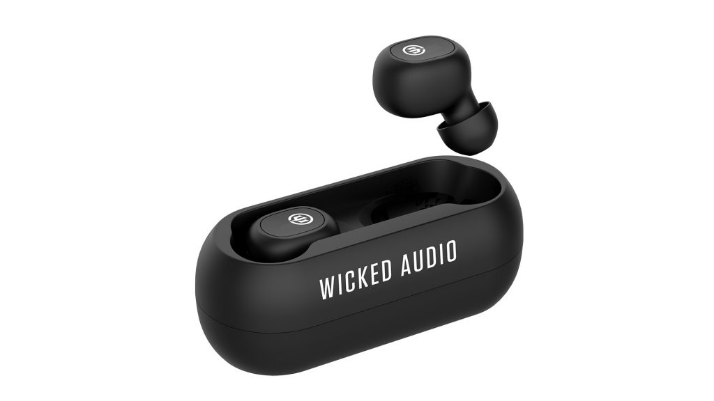 Pictured are the Gnar earbuds from Wicked Audio. 