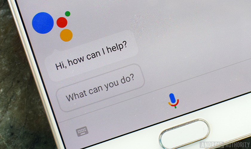 Image of Google Assistant pulled up on a smartphone.