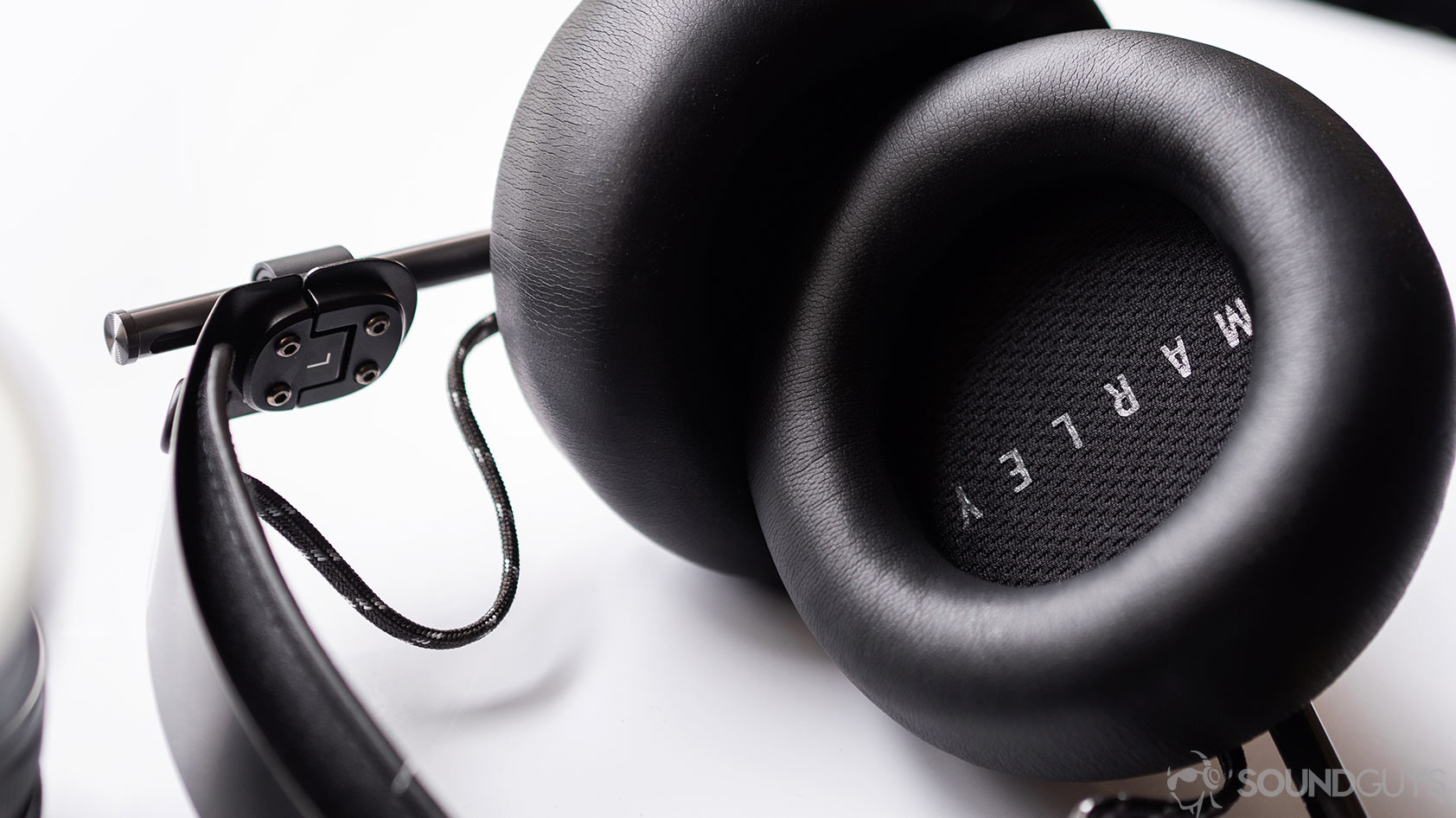 House of Marley Exodus: The inner ear cups are labeled &quot;Marley.&quot;