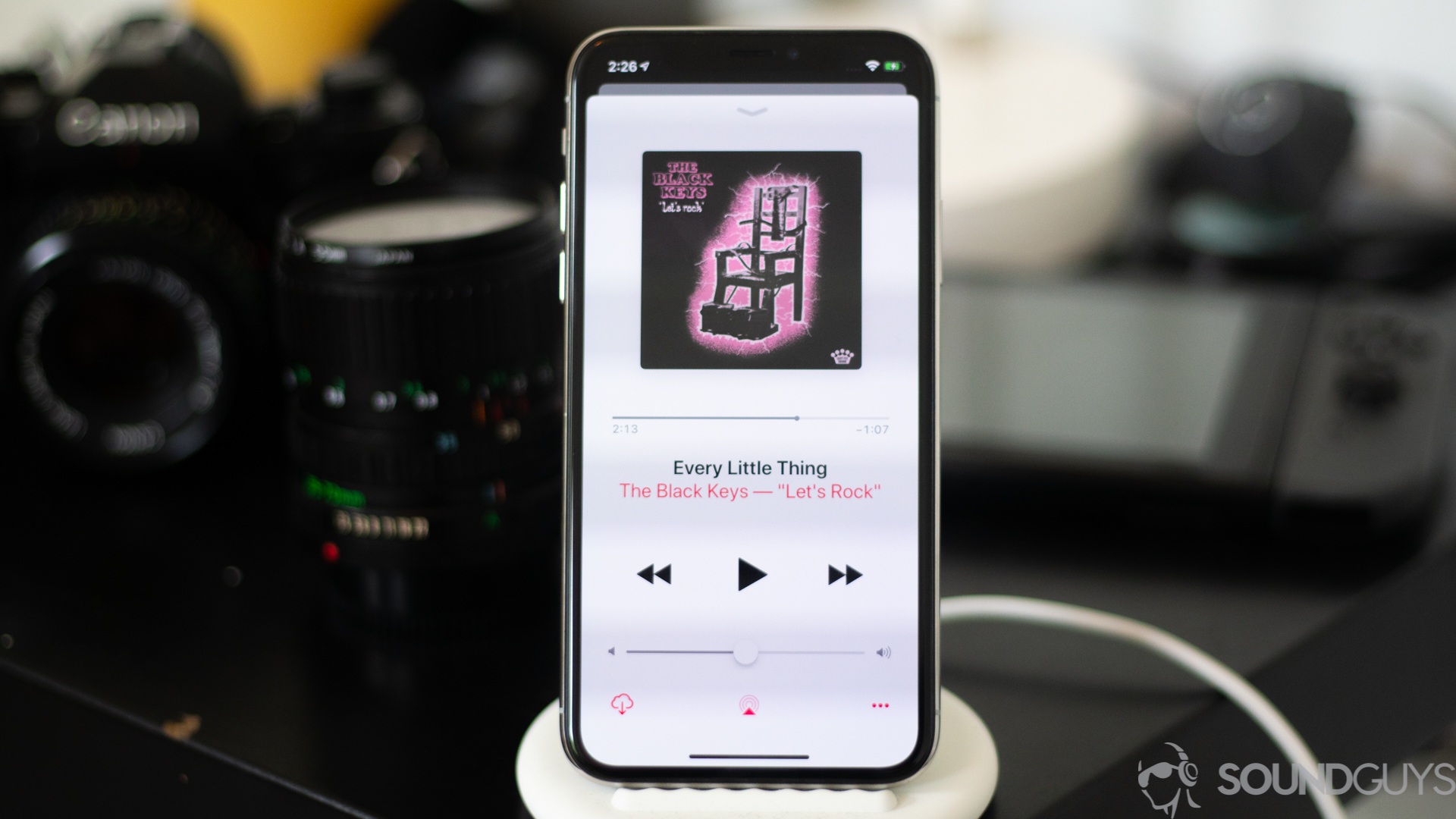 Apple Music now playing screen