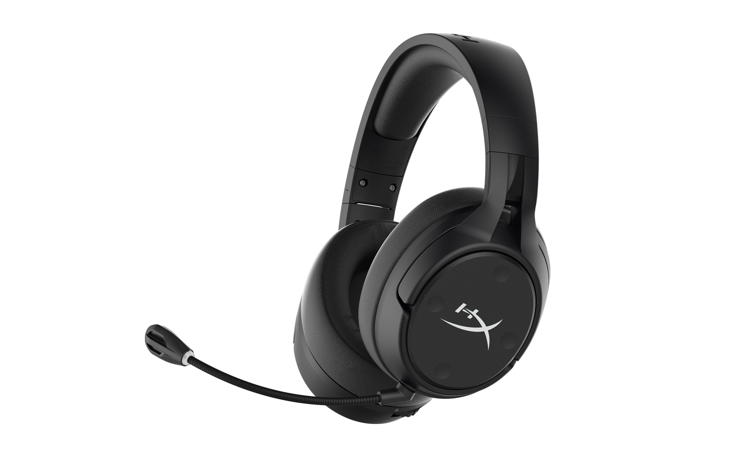 The HyperX Cloud Flight S wireless gaming headset in black against a white background.