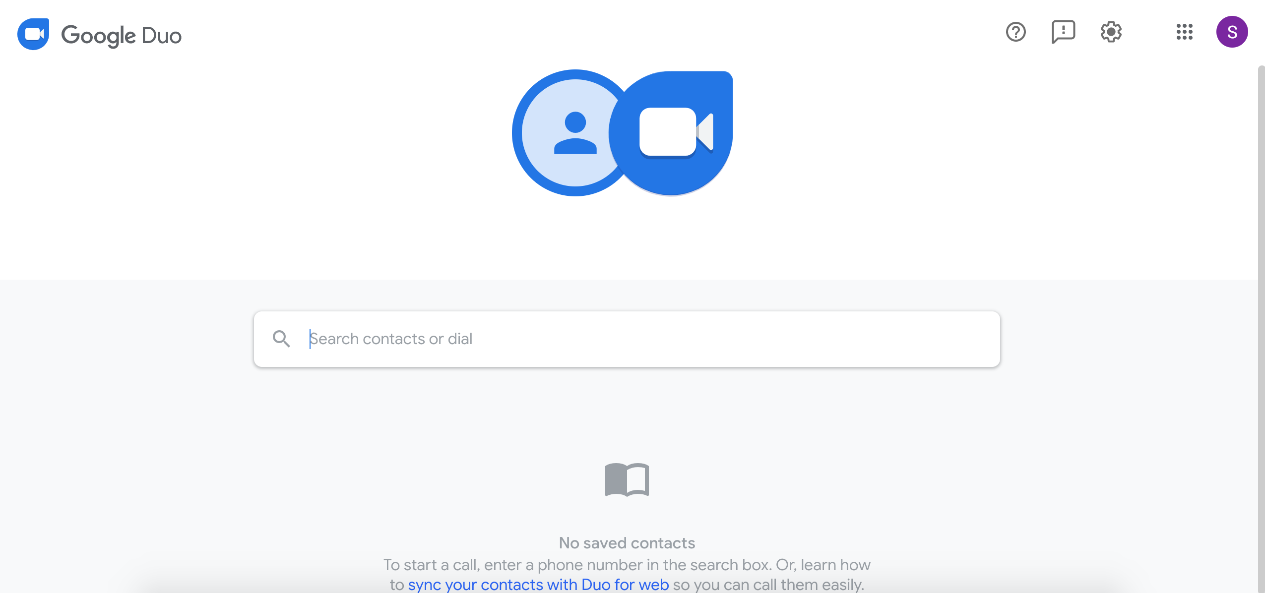 Google Duo screenshot A screenshot of Google Duo
