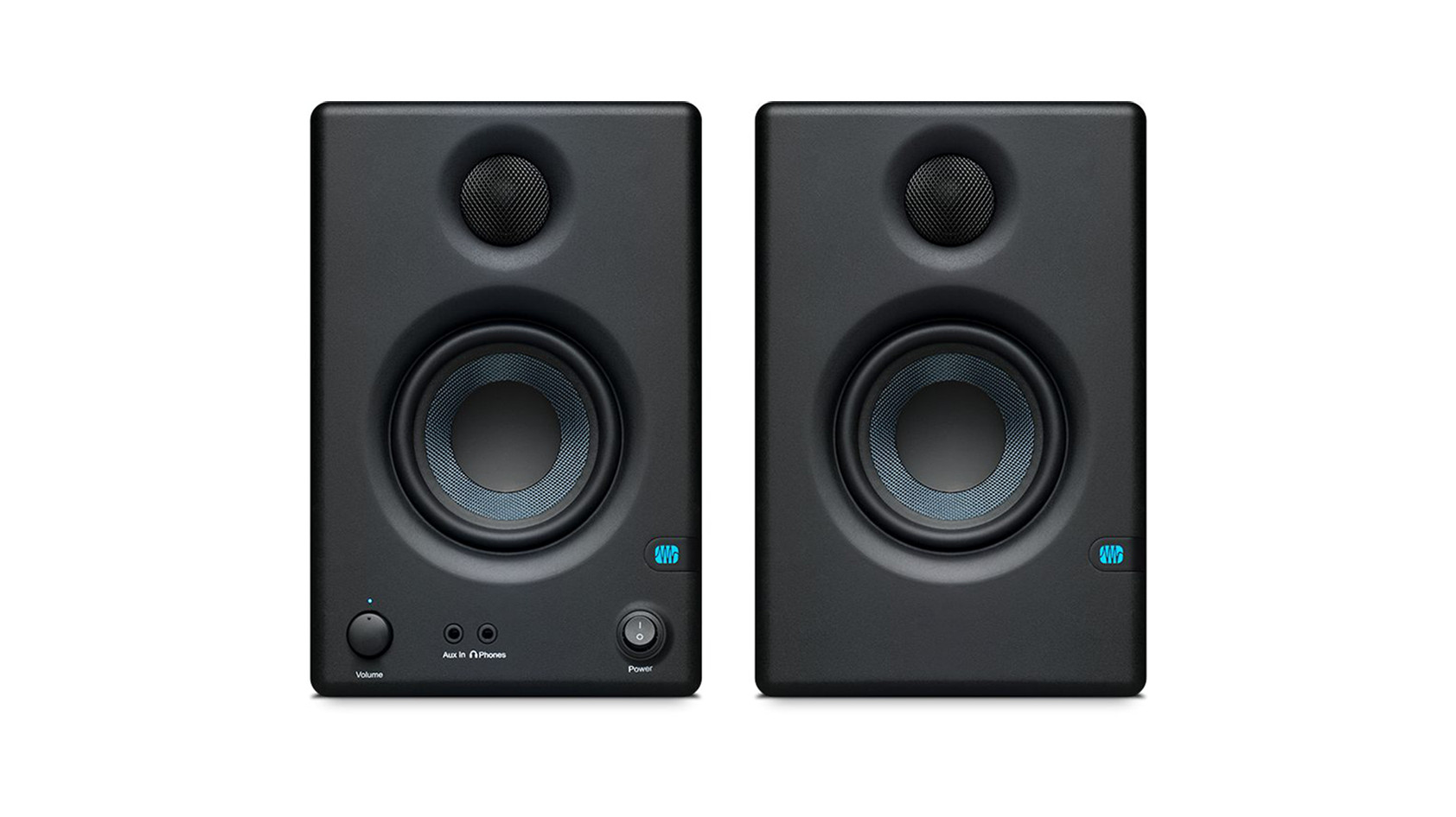PreSonus Eris 3.5 (Front) A product render of the PreSonus Eris 3.5 speakers.