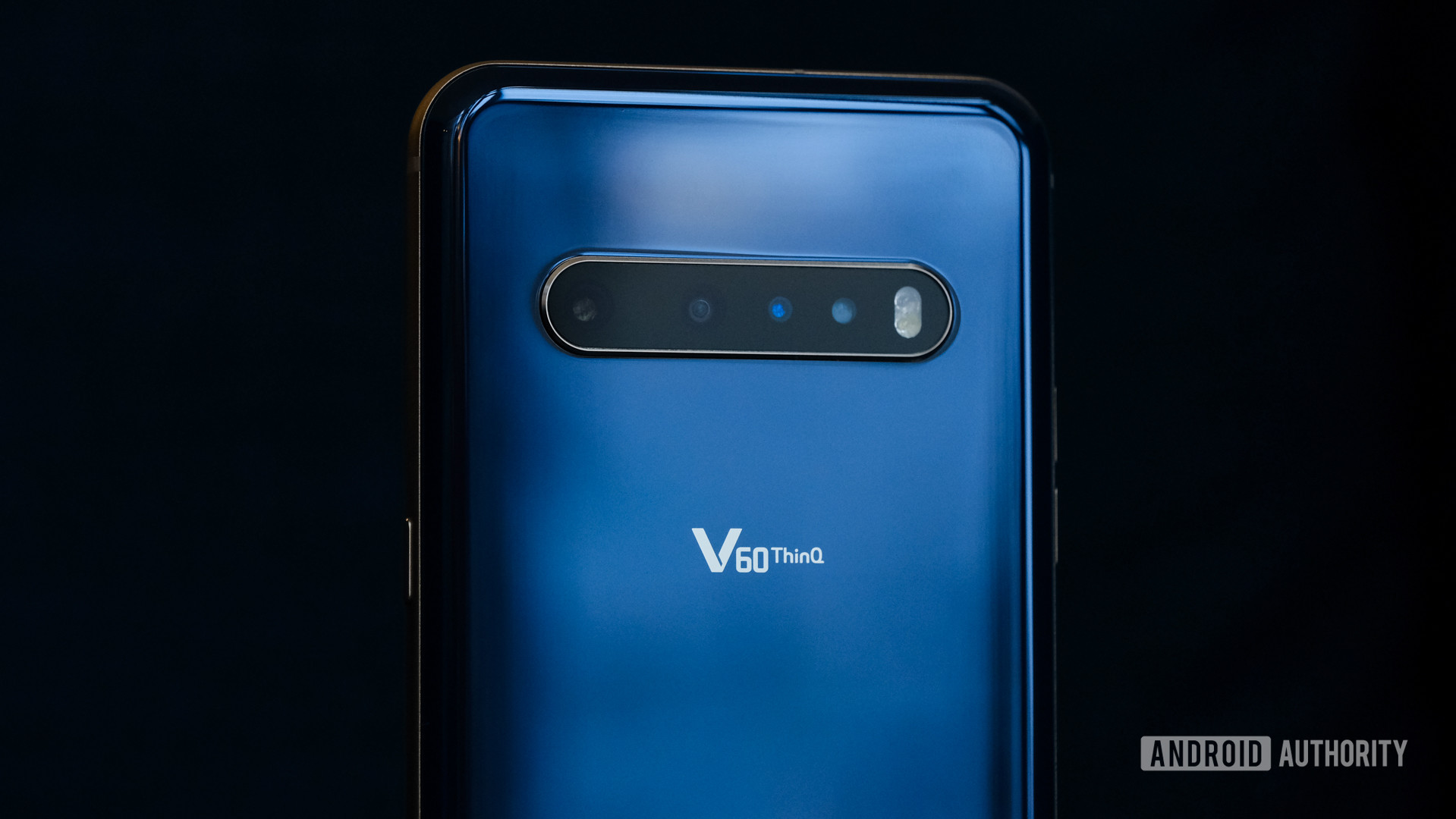 The reverse of the LG V60 ThinQ.