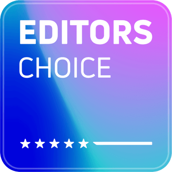 A small badge that reads &quot;EDITORS CHOICE&quot;