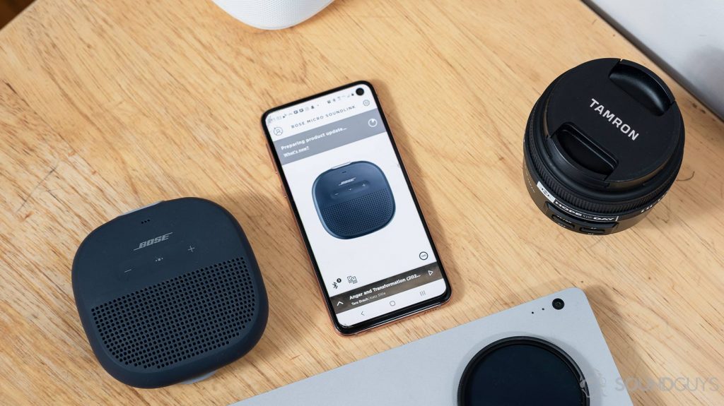 Bose SoundLink Micro and Bose Connect app.