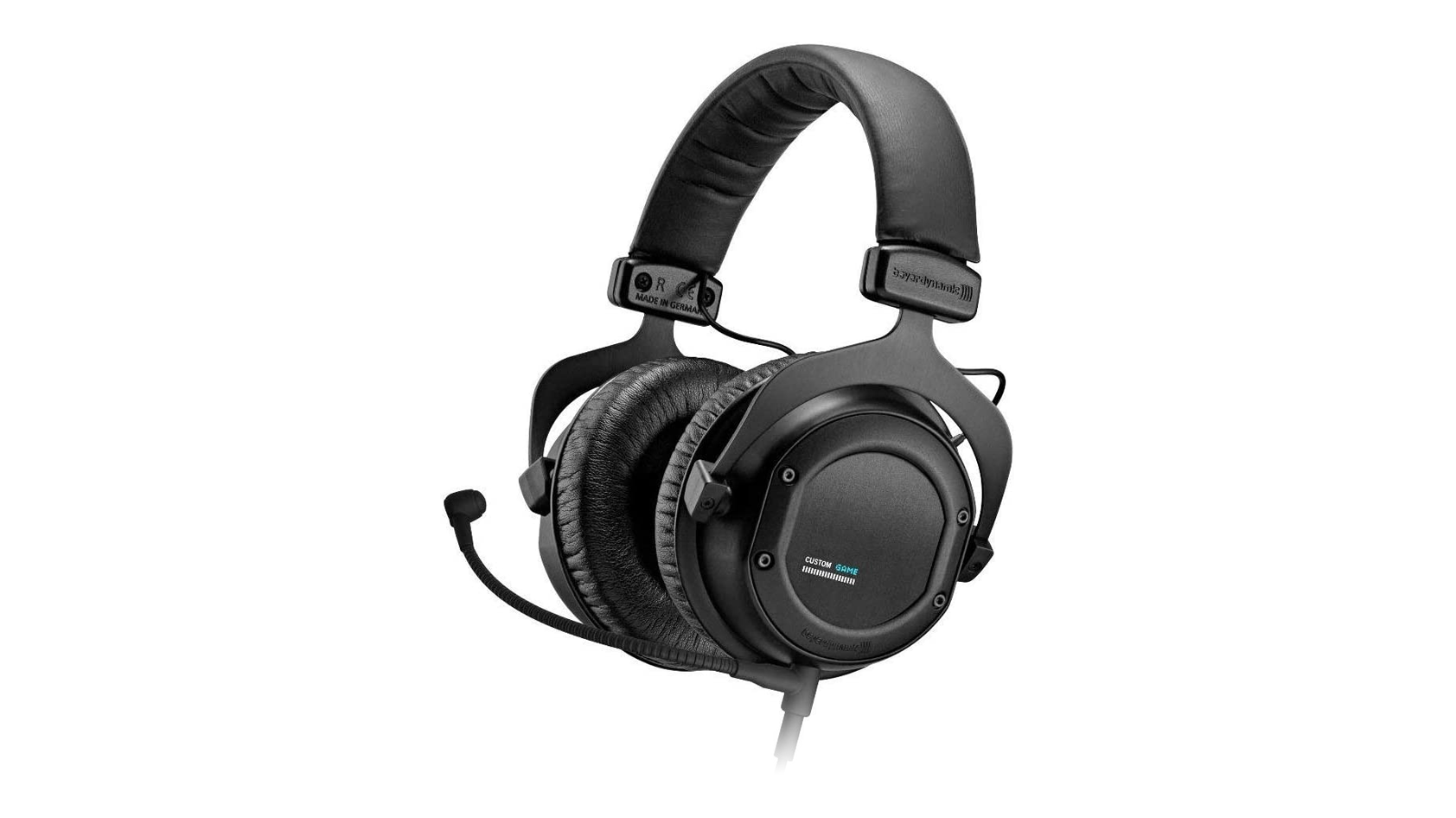 Beyerdynamic Custom Game_Format Corrected The Beyerdynamic Custom Game gaming headset against a white backdrop.