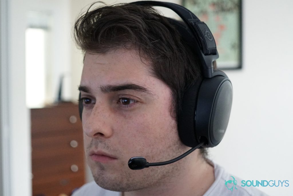 Shot of me wearing the Arctis 7.