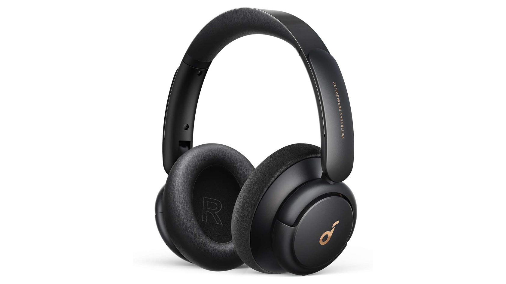 The Anker Soundcore Life Q30 noise canceling headphones in black against a white background.