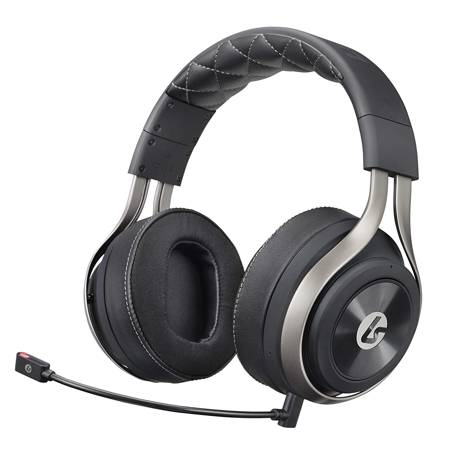 The LucidSound LS50X gaming headset in black against a white background.