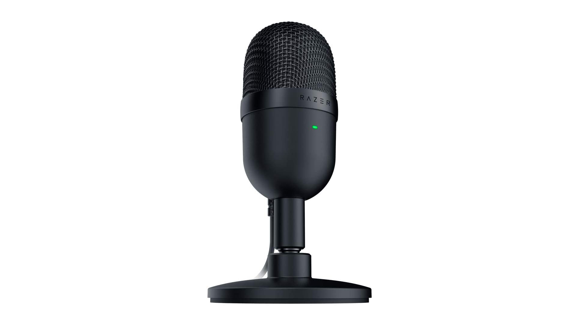 Razer Seiren Mini USB mic on white background