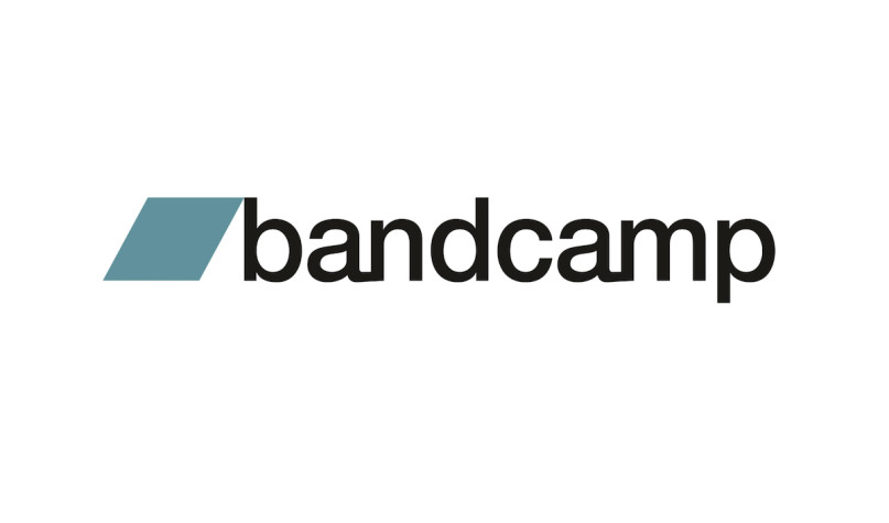 The Bandcamp logo against a white background.