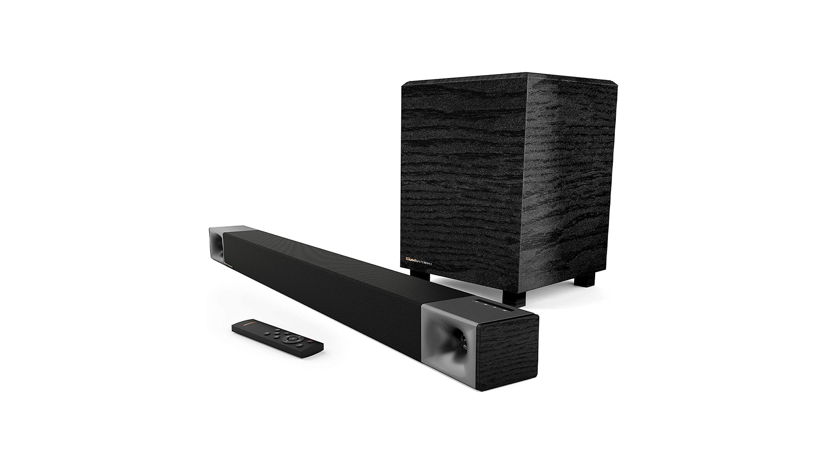 Klipsch Cinema 400 Sound Bar against a white background.