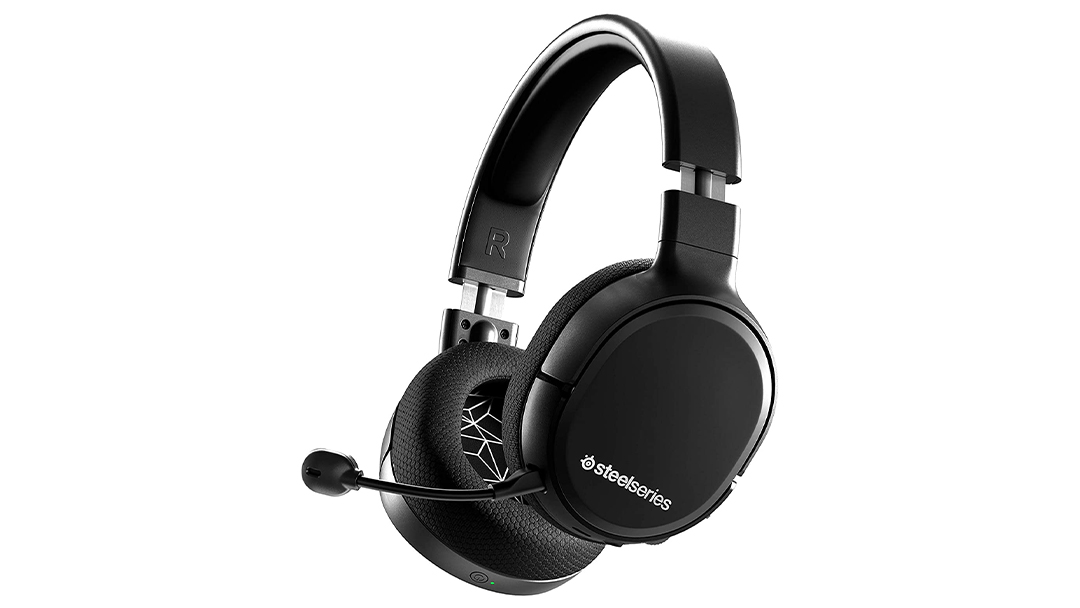 The SteelSeries Arctis 1 Wireless gaming headset in black against a white background.