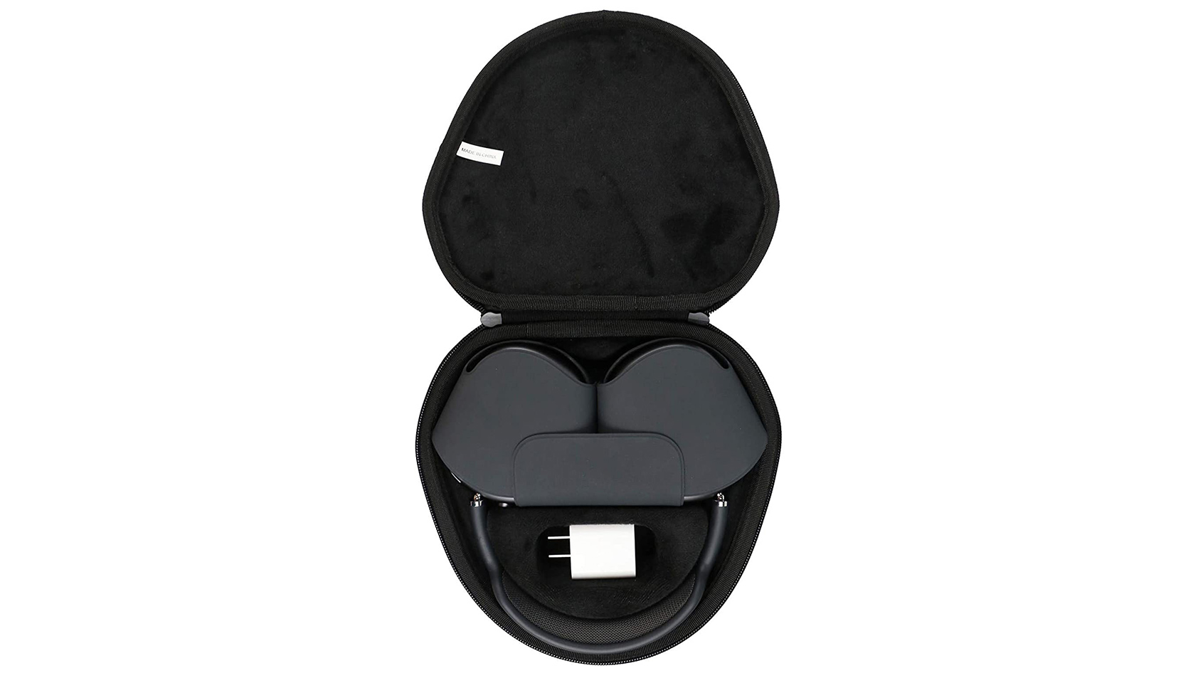 The co2CREA Hard Carrying Case with the AirPods Max and Smart Case inside.