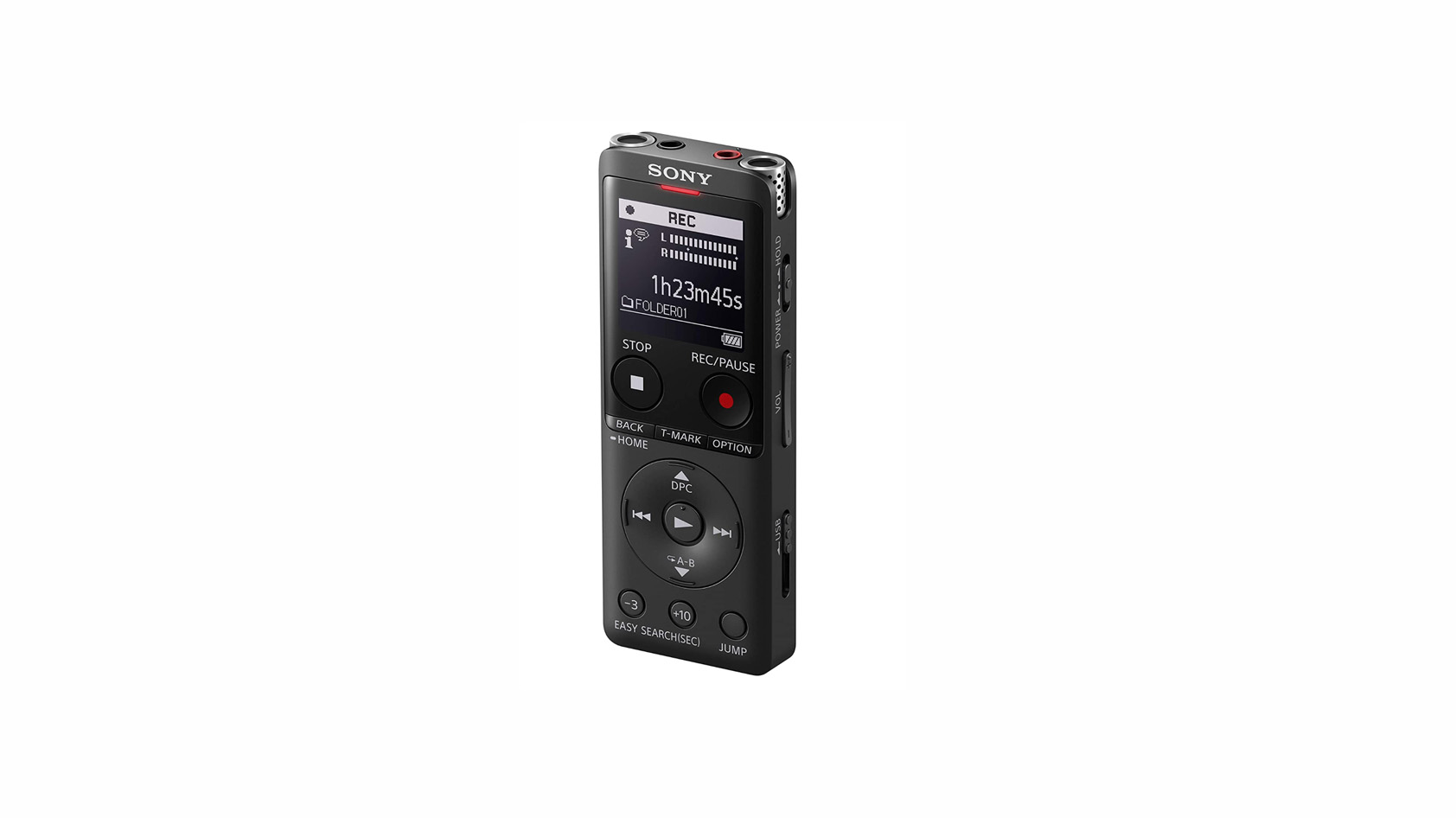 sony icd ux570 list Product image of a Sony ICD-UX570 digital voice recorder on a white background
